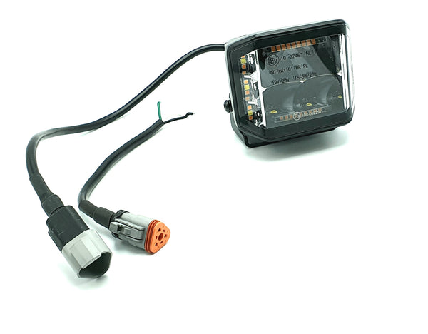 70 watt side shooter met amber flitser ECE R65