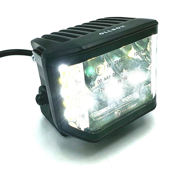 70 watt side shooter met amber flitser ECE R65